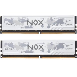 Модуль памяти для компьютера DDR5 32GB (2x16GB) 5600 MHz NOX White Apacer (AH5U32G56C522MWAA-2)