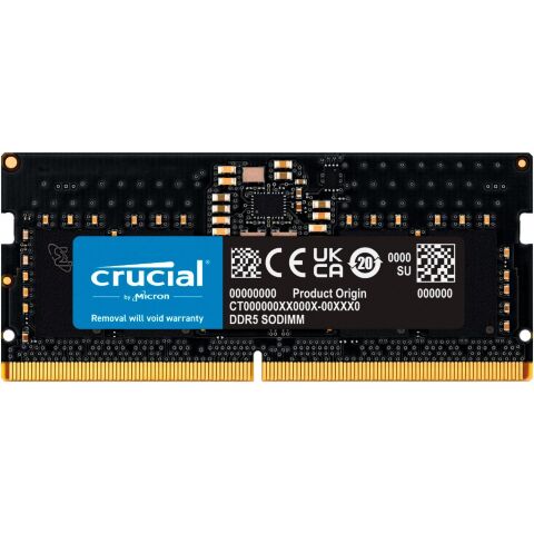 Модуль памяти для ноутбука SoDIMM DDR5 8GB 5600 MHz Micron (CT8G56C46S5T) - Нулевой остаток (Feed)  - Нулевой остаток (Feed) 
