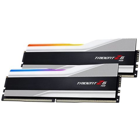 Модуль памяти для компьютера DDR5 32GB (2x16GB) 6800 Trident Z5 RGB Silver G.Skill (F5-6800J3445G16GX2-TZ5RS) - Нулевой остаток (Feed) - Нулевой остаток (Feed)