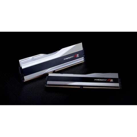 Модуль памяти для компьютера DDR5 32GB (2x16GB) 6800 Trident Z5 RGB Silver G.Skill (F5-6800J3445G16GX2-TZ5RS) - Нулевой остаток (Feed) - Нулевой остаток (Feed)