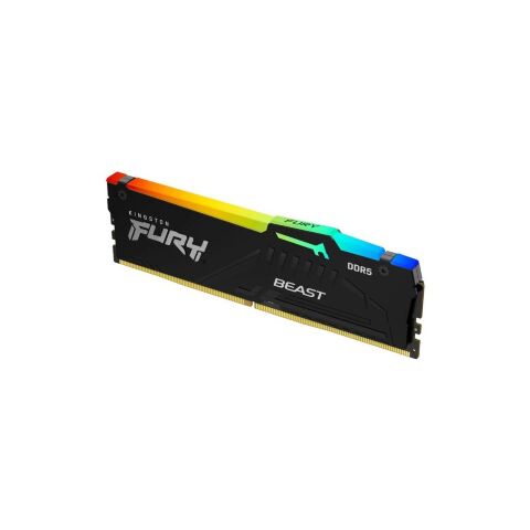 Модуль памяти для компьютера DDR5 16GB 5600 MHz Beast RGB AM5 Black Kingston Fury (ex.HyperX) (KF556C36BBEA-16) - Нулевой остаток (Feed)  - Нулевой остаток (Feed) 