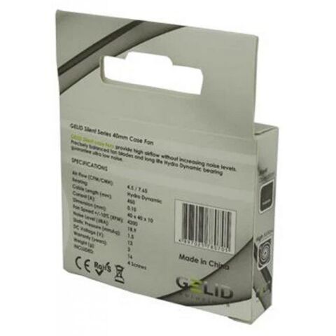 Кулер для корпуса Gelid Solutions Silent 4 40 mm (FN-SX04-42) - Вентиляторы к корпусам  - Вентиляторы к корпусам 