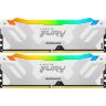 Модуль памяти для компьютера DDR5 64GB (2x32GB) 6400 MHz Renegade RGB White XMP Kingston Fury (ex.HyperX) (KF564C32RWAK2-64)
