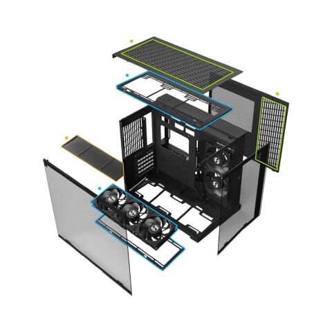 Корпус для ПК Lian Li O11 Dynamic Mini V2, Black (G99.O11DMIV2X.00) - Корпуса  - Корпуса 