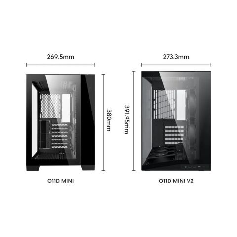 Корпус для ПК Lian Li O11 Dynamic Mini V2, Black (G99.O11DMIV2X.00) - Корпуса  - Корпуса 