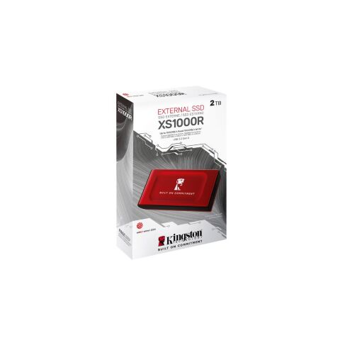 Накопитель SSD USB Type-C 2TB XS1000 Kingston (SXS1000R/2000GA) - Внутренние SSD  - Внутренние SSD 
