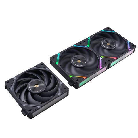 Кулер для корпуса 1stPlayer XF7 Black (XF7-BK-1IN1) - Нулевой остаток (Feed)  - Нулевой остаток (Feed) 