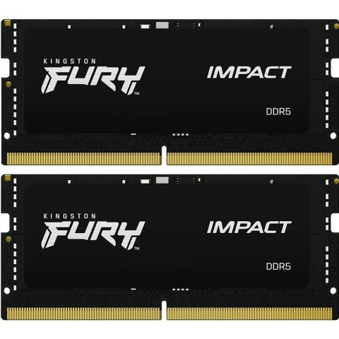 Модуль памяти для ноутбука SoDIMM DDR5 32GB (2x16GB) 6000 MHz Impact Kingston Fury (ex.HyperX) (KF560S38IBK2-32) - Нулевой остаток (Feed) - Нулевой остаток (Feed)