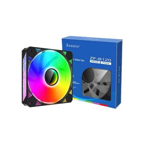 Кулер для корпуса Zezzio ZF-B120 ARGB - Нулевой остаток (Feed)  - Нулевой остаток (Feed) 