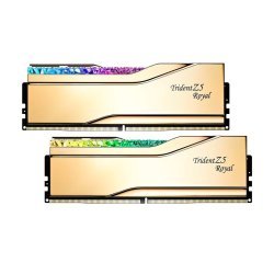 Модуль памяти для компьютера DDR5 64GB (2x32GB) 6000 MHz Trident Z5 Royal Gold G.Skill (F5-6000J2836G32GX2-TR5G)
