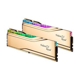 Модуль памяти для компьютера DDR5 64GB (2x32GB) 6000 MHz Trident Z5 Royal Gold G.Skill (F5-6000J2836G32GX2-TR5G)