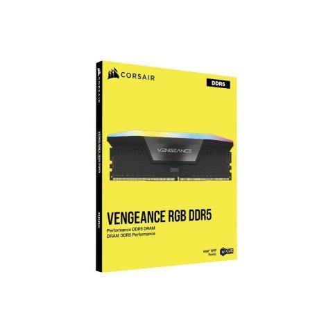 Модуль памяти для компьютера DDR5 32GB (2x16GB) 6000 MHz Vengeance RGB Black Corsair (CMH32GX5M2E6000Z36) - Нулевой остаток (Feed) - Нулевой остаток (Feed)