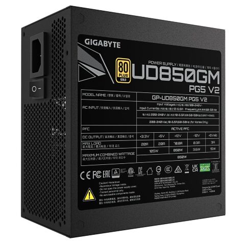 Блок питания GIGABYTE 850W (GP-UD850GM PG5 V2) - Нулевой остаток (Feed) - Нулевой остаток (Feed)