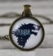 Медальйон Game of Thrones Stark Wolf (метал + скло) -   -  