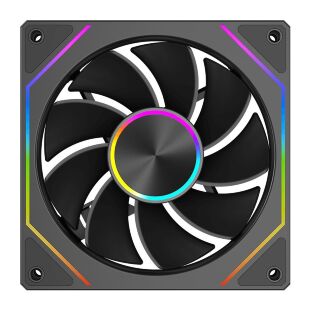 Кулер для корпуса PcCooler Вентилятор реверсний PCCOOLER FG120R ARGB BK чорний для корпусу 1 (FG120R ARGB BK)