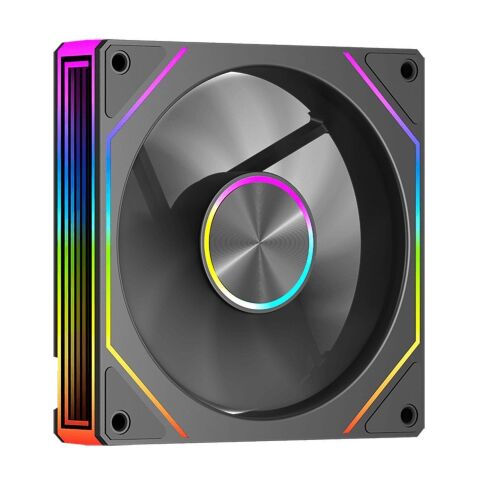 Кулер для корпуса PcCooler Вентилятор реверсний PCCOOLER FG120R ARGB BK чорний для корпусу 1 (FG120R ARGB BK) - Вентиляторы к корпусам - Вентиляторы к корпусам