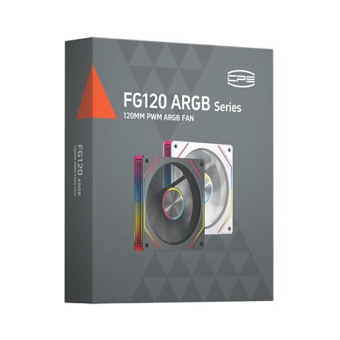 Кулер для корпуса PcCooler Вентилятор реверсний PCCOOLER FG120R ARGB BK чорний для корпусу 1 (FG120R ARGB BK) - Вентиляторы к корпусам - Вентиляторы к корпусам