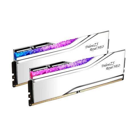 Модуль памяти для компьютера DDR5 64GB (2x32GB) 6000 MHz Trident Z5 Royal Silver G.Skill (F5-6000J2836G32GX2-TR5S) - Нулевой остаток (Feed)  - Нулевой остаток (Feed) 