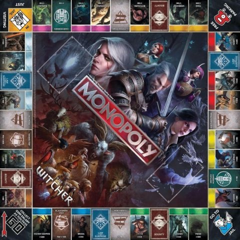 Монополия настольная игра The Witcher Monopoly Ведьмак USA - -