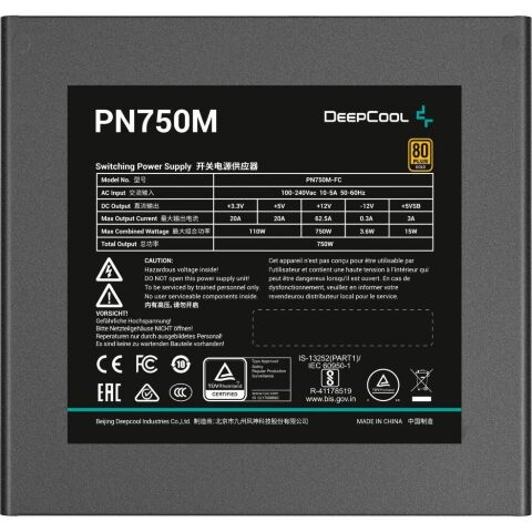 Блок питания Deepcool 750W (PN750M) - Нулевой остаток (Feed) - Нулевой остаток (Feed)