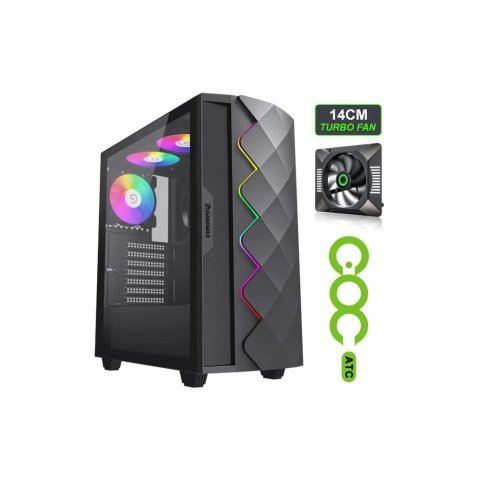 Корпус Gamemax Black Diamond CP - Нулевой остаток (Feed) - Нулевой остаток (Feed)