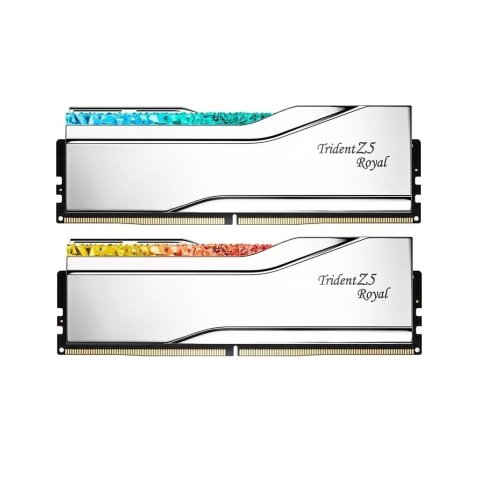 Модуль памяти для компьютера DDR5 64GB (2x32GB) 6400 MHz Trident Z5 Royal Silver G.Skill (F5-6400J3239G32GX2-TR5S) - Нулевой остаток (Feed)  - Нулевой остаток (Feed) 