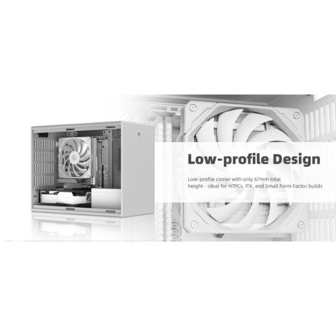 Кулер для процессора ID-Cooling IS-67-XT White - Нулевой остаток (Feed)  - Нулевой остаток (Feed) 