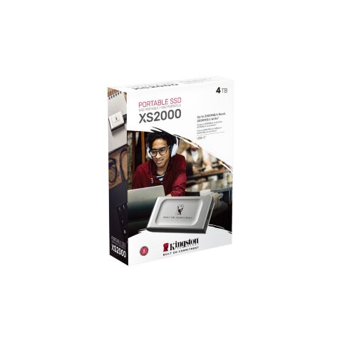 Накопитель SSD USB Type-C 4TB XS2000 Kingston (SXS2000/4000GA) - Нулевой остаток (Feed)  - Нулевой остаток (Feed) 