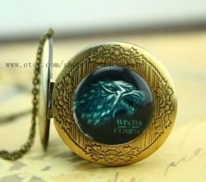 Медальйон Game of Thrones Stark Wolf # 2 (Black) -   -  