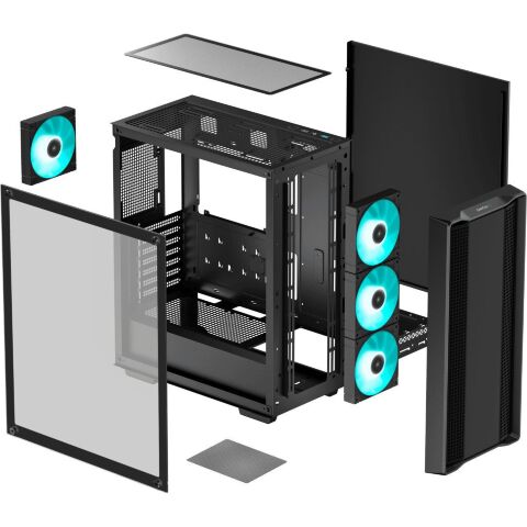 Корпус для ПК Deepcool CC560 V2 Black (R-CC560-BKGAA4-G-2) - Нулевой остаток (Feed)  - Нулевой остаток (Feed) 