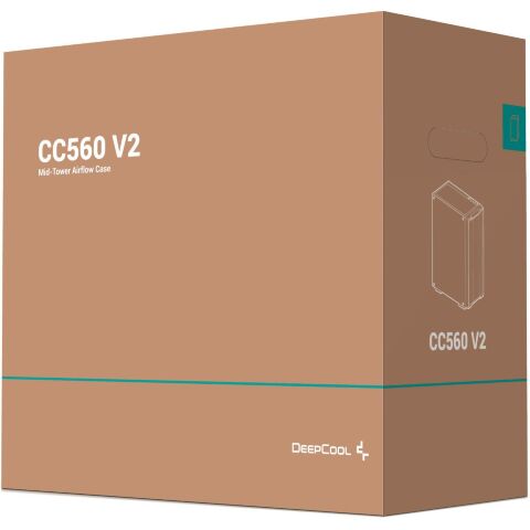 Корпус для ПК Deepcool CC560 V2 Black (R-CC560-BKGAA4-G-2) - Нулевой остаток (Feed)  - Нулевой остаток (Feed) 