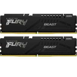 Модуль памяти для компьютера DDR5 64GB (2x32GB) 6400 MHz Beast Black EXPO Kingston Fury (ex.HyperX) (KF564C32BBEK2-64)