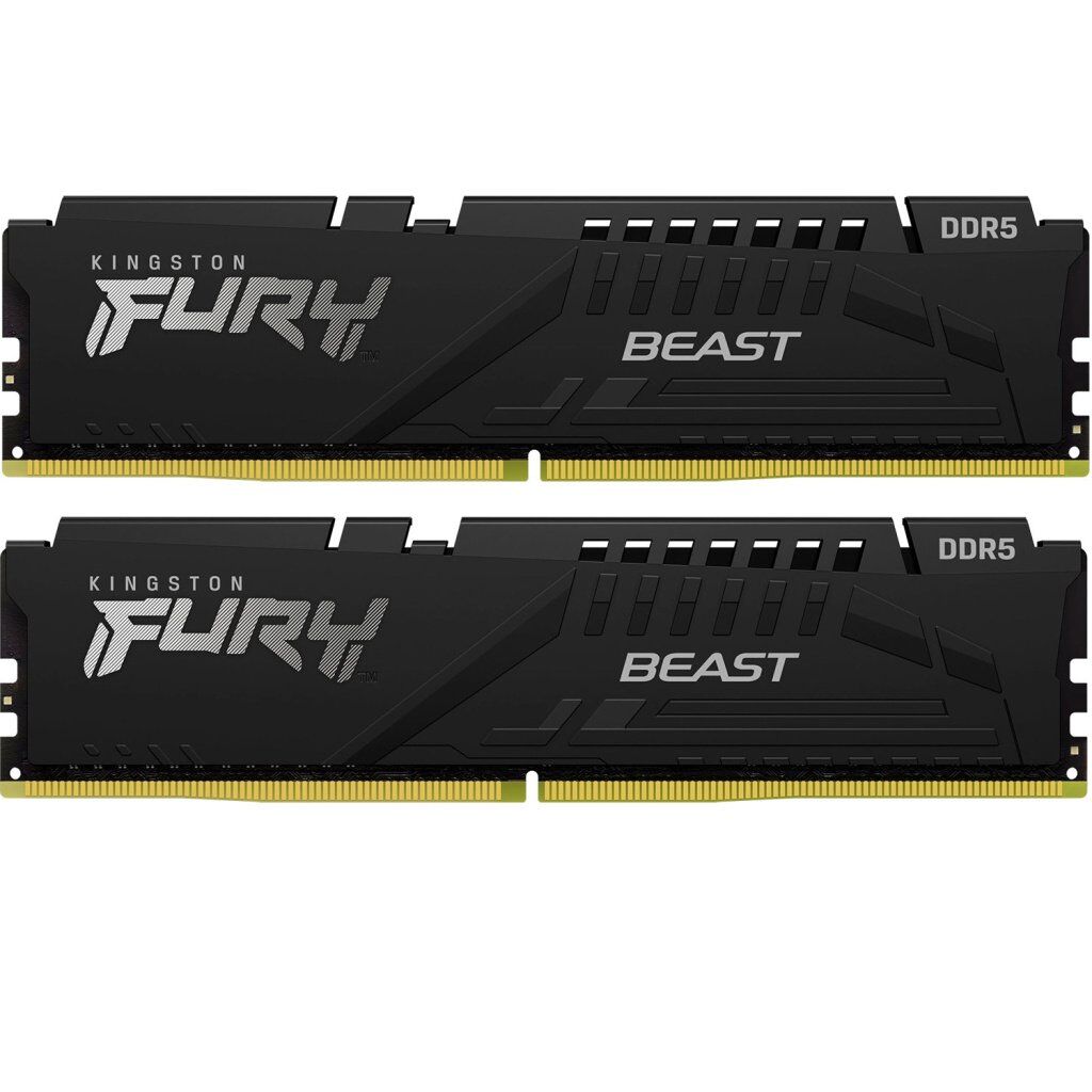 Модуль памяти для компьютера DDR5 64GB (2x32GB) 6400 MHz Beast Black EXPO Kingston Fury (ex.HyperX) (KF564C32BBEK2-64)