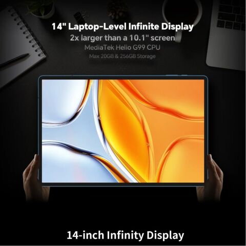 Планшет Teclast T70 14" 8/256GB LTE blue (6940709687208) - Нулевой остаток (Feed)  - Нулевой остаток (Feed) 