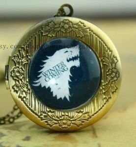 Медальйон Game of Thrones Stark Wolf # 2 (White) -   -  