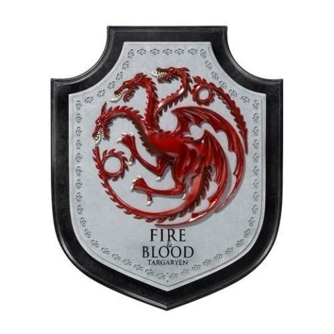 Настінний герб Noble Collection Game of Thrones Targaryen Dragon Гра престолів Таргарієн Дім Драконів 30 см. - -