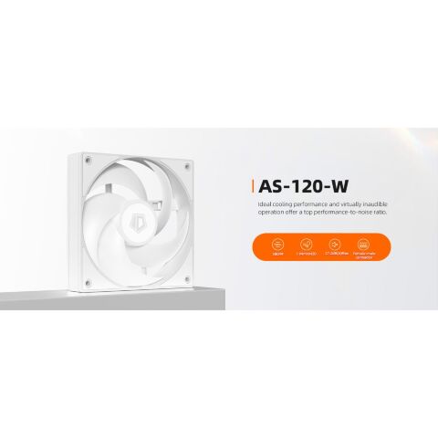 Кулер для корпуса ID-Cooling Вентилятор ID-Cooling AS-120-W (AS-120-W) - Нулевой остаток (Feed)  - Нулевой остаток (Feed) 