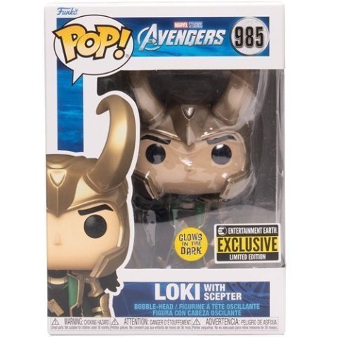 Фигурка Funko Pop Marvel Loki with Scepter Фанко Локи со скипетром 985 (EE Exclusive) -   -  