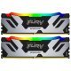 Модуль памяти для компьютера DDR5 32GB (2x16GB) 6400 MHz Renegade Silver RGB Kingston Fury (ex.HyperX) (KF564C32RSAK2-32) - Нулевой остаток (Feed) - Нулевой остаток (Feed)