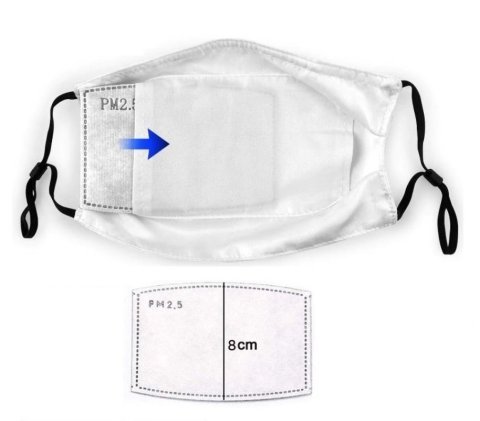 Маска защитная для лица World of Warcraft Murloc Illidan + 2 угольных фильтра -   -  