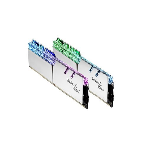 Модуль памяти для компьютера DDR4 64GB (2x32GB) 3600 MHz TridentZ RGB Royal Silver G.Skill (F4-3600C18D-64GTRS) - Нулевой остаток (Feed) - Нулевой остаток (Feed)