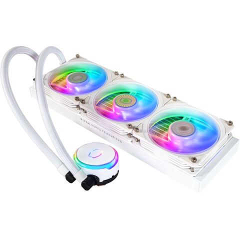 Система жидкостного охлаждения CoolerMaster MasterLiquid PL360 Flux White Edition (MLY-D36M-A23PZ-RW) - Нулевой остаток (Feed) - Нулевой остаток (Feed)