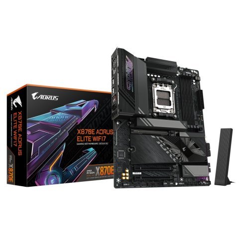 Материнская плата GIGABYTE X870E AORUS ELITE WIFI7 (X870E A ELITE WIFI7) - Нулевой остаток (Feed)  - Нулевой остаток (Feed) 