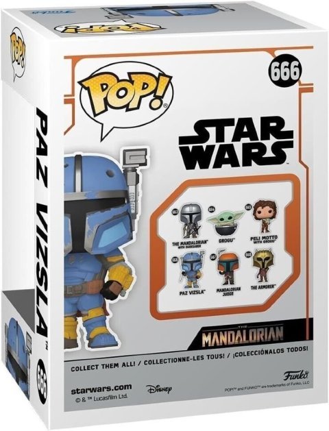 Фігурка Funko Star Wars Mandalorian Paz Vizsla Фанко Мандалорець Паз Візcла 666 -   -  