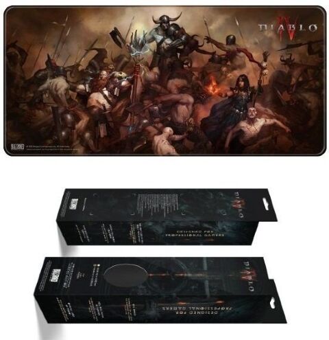 Килимок для миші ігрова поверхня Blizzard DIABLO 4 Heroes (Діабло) XL (90*42 cm) -   -  