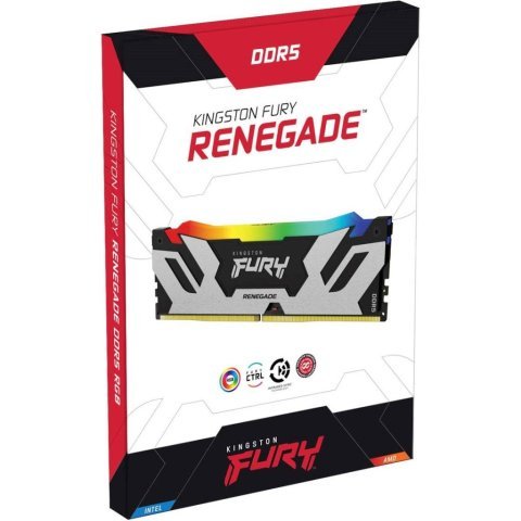 Модуль памяти для компьютера DDR5 32GB (2x16GB) 8000 MHz Renegade RGB XMP Kingston Fury (ex.HyperX) (KF580C38RSAK2-32) - Нулевой остаток (Feed) - Нулевой остаток (Feed)