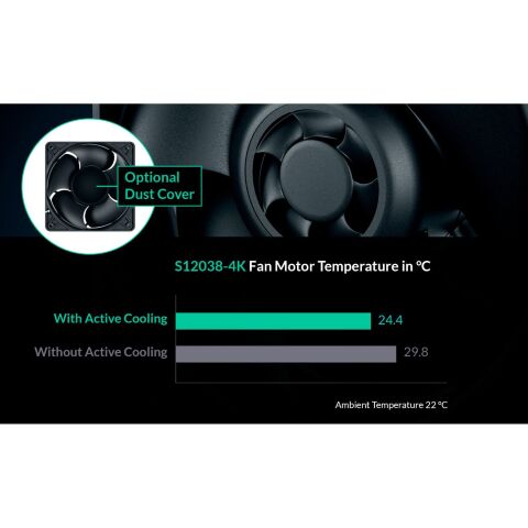 Кулер для корпуса Arctic S12038-4K (ACFAN00296A) - Вентиляторы к корпусам - Вентиляторы к корпусам