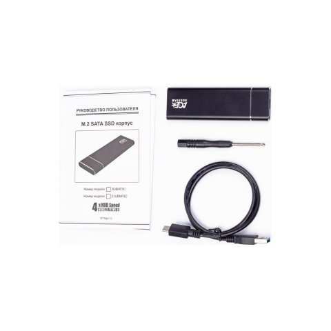 Карман внешний AgeStar M2 NGFF black (3UBNF5C (Black)) - Нулевой остаток (Feed)  - Нулевой остаток (Feed) 