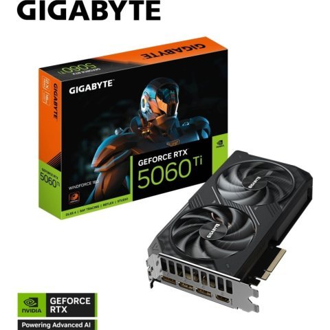 Видеокарта GIGABYTE GeForce RTX5060Ti 16Gb WINDFORCE (GV-N506TWF2-16GD) - Нулевой остаток (Feed)  - Нулевой остаток (Feed) 