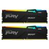 Модуль памяти для компьютера DDR5 64GB (2x32GB) 5200 MHz Beast RGB EXPO Black Kingston Fury (ex.HyperX) (KF552C40BB2AK2-64)